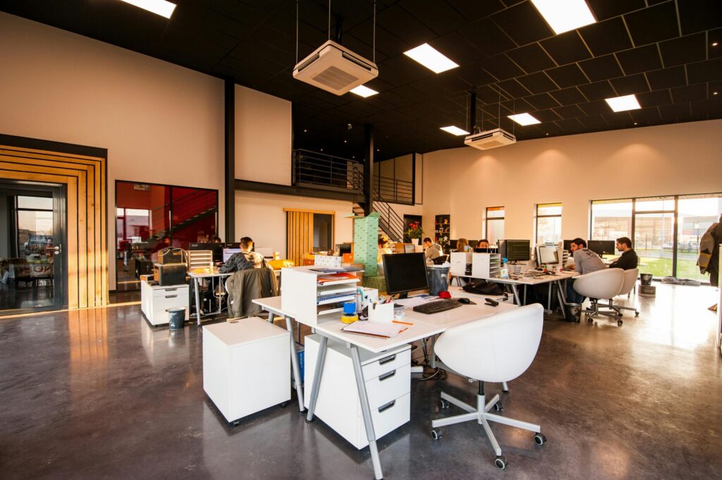 People working in the office.