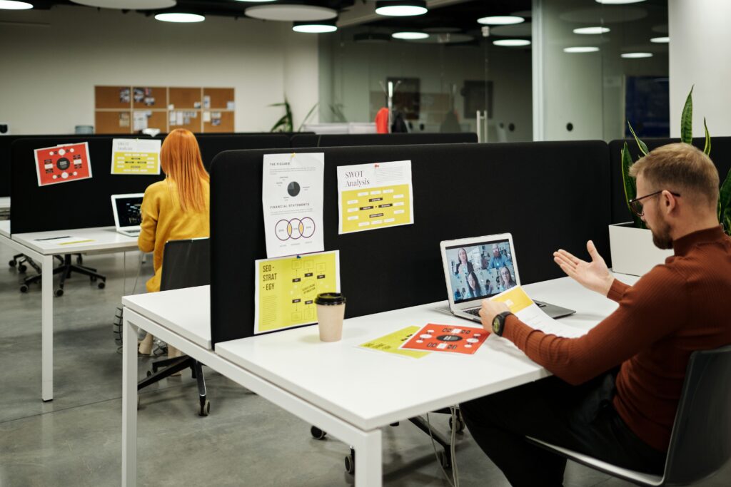 Employees in the office